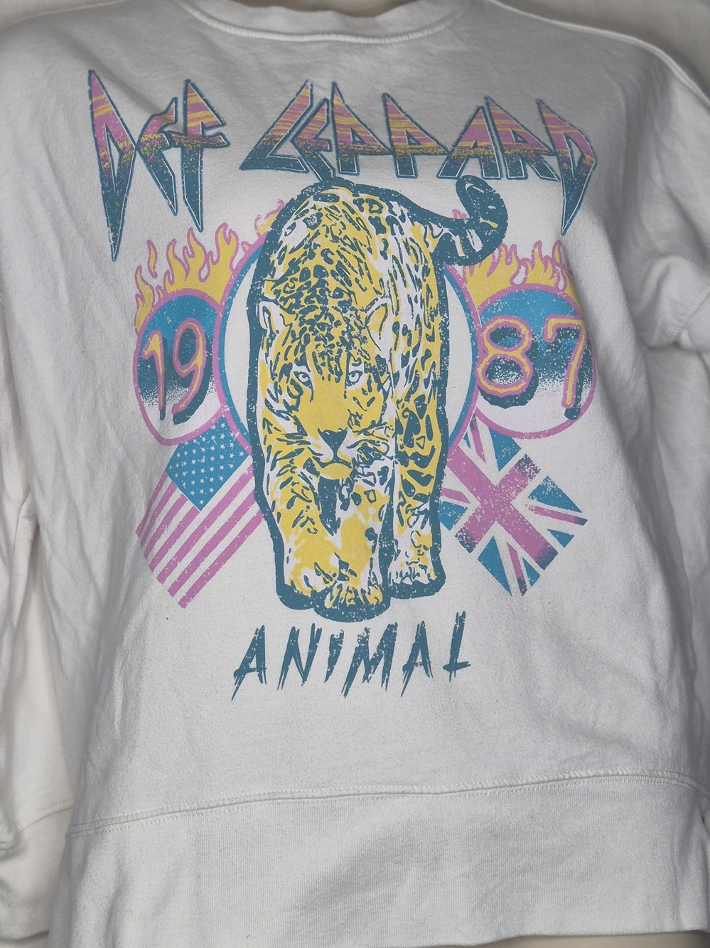 Vintage Style Def Leppard Animal 1987 Retro Band Sweatshirt